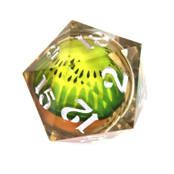 Kiwi Giant 55mm d20 Liquid Core Dice - Image 2