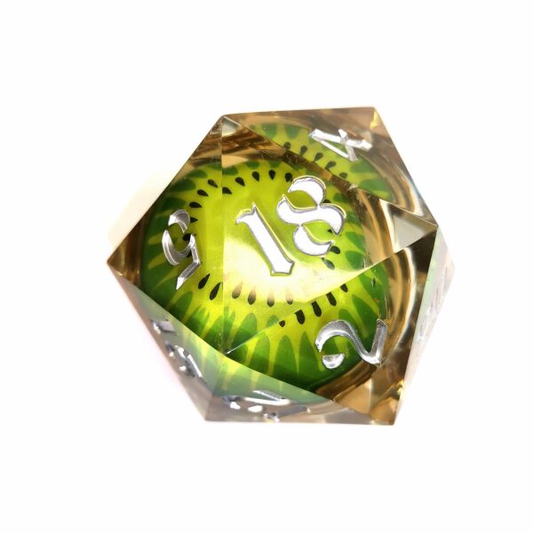 Kiwi Giant 55mm d20 Liquid Core Dice