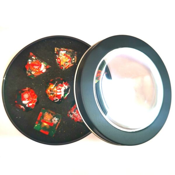 'Mr. Green Christmas' Sharp Edge Dice - Image 3