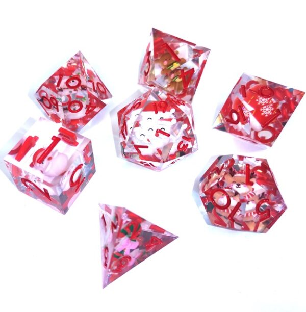 'Holly Jolly Christmas' Sharp Edge Dice - Image 2